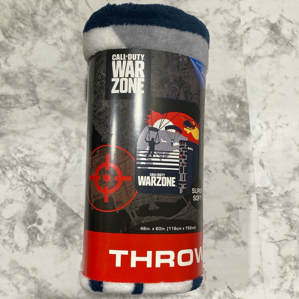Call of Duty WAR ZONE Blanket Size 46”x 60” Nuke Town Soft Cozy Throw Super Soft